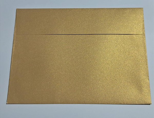 ENVELOPE LAPELA RETA 16,5X22,5 RELUX OURO NOBRE  120G C/ 10