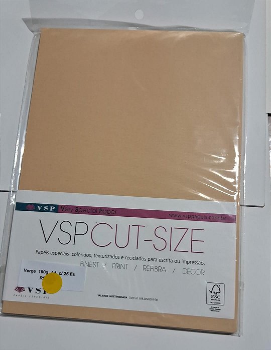 PAPEL A4 210X297 VERGE AGATA 180 G C/ 25 FLS