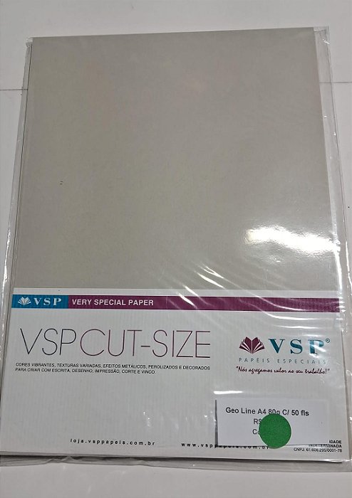 PAPEL A4 210X297 GEO LINE ROMA  80G C/ 50 FLS