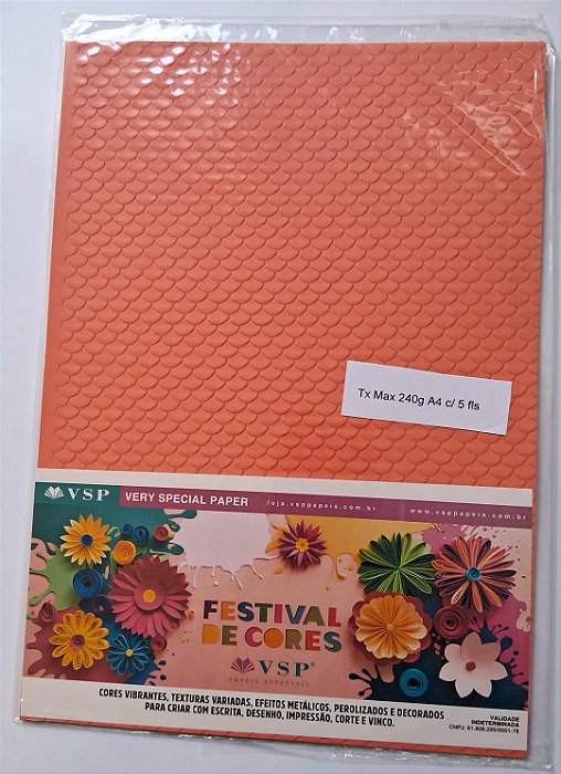 PAPEL A4 210X297 TX MAX ESCAMAS  COSTA RICA 240G C/ 5 FLS