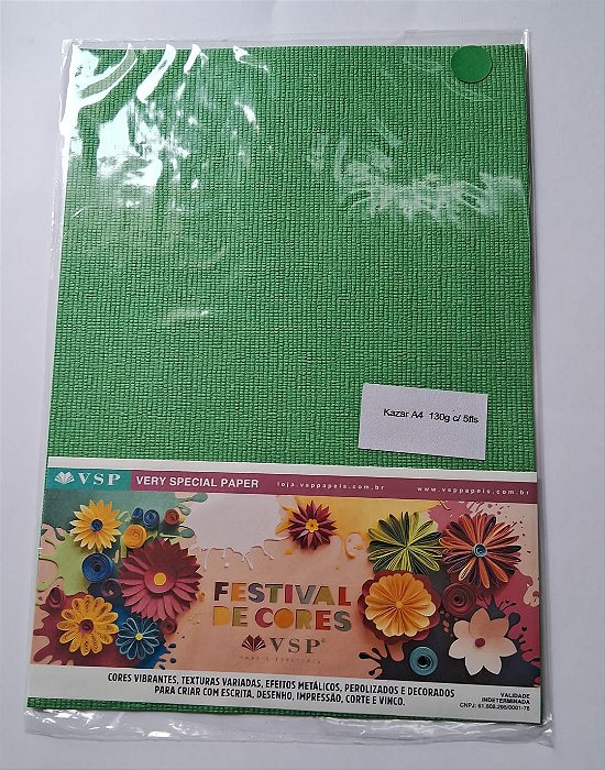 PAPEL A4  210Z297 KAZAR PALMERA 150G C/ 5 FLS