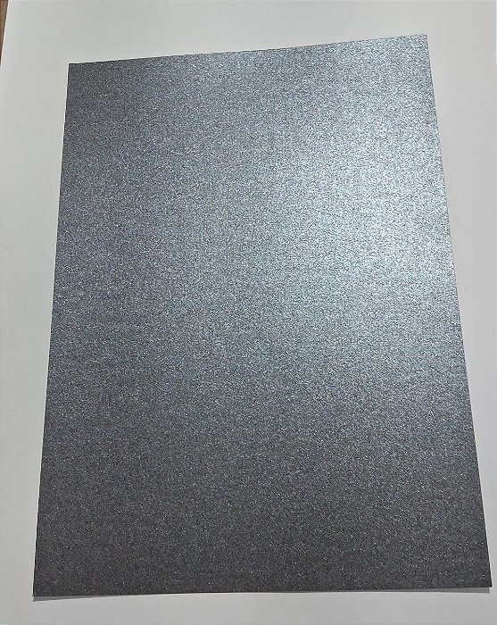 PAPEL A4 210X297 SPARKLE SILVER 180G C/ 10 FLS