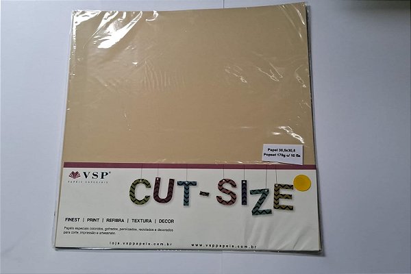 PAPEL 30,5X30,5 POPSET FAWN 170G C/ 10 FLS