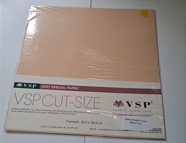PAPEL 30,5X30,5 F CARD AREIA 180G C/ 10 FLS