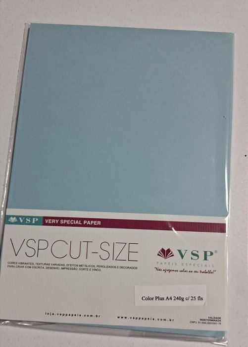 Papel Color Plus Paris 240g A4 com 25folhas