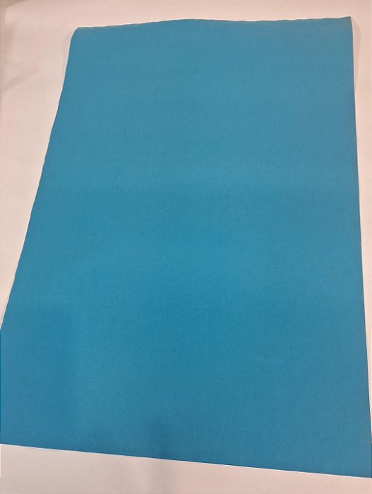 PAPEL CAMURÇA AZUL CÉU 40X66 C/ 10 FLS
