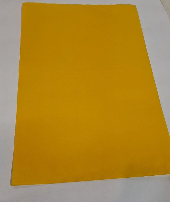 PAPEL CAMURÇA AMARELO 40X60 C/ 10 FLS
