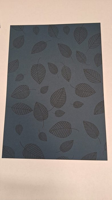 PAPEL A4 210X297 DECOR PORTO SEGURO FOLHAS PRETO 180G C/ 10 FLS