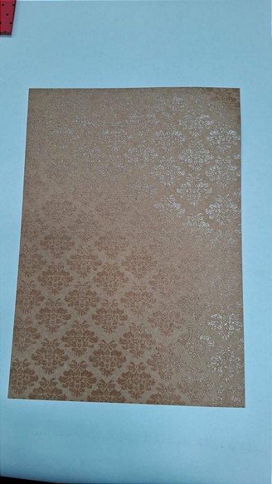 PAPEL A4 210X297 DECOR ARABESCO INCOLOR  180G C/ 10 FLS