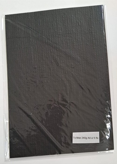 PAPEL A4 210X297 TX MAX LINHAO LOS ANGELES 240G C/ 5 FLS