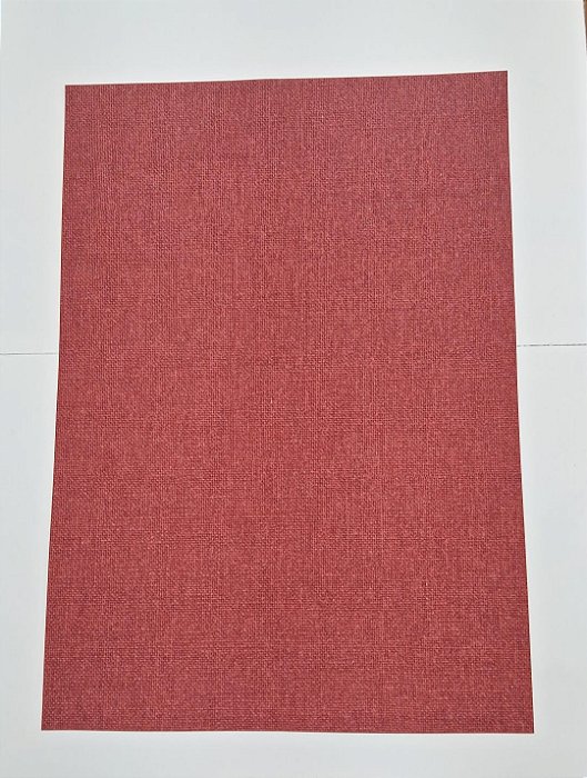 PAPEL A4 210X297 CANVAS VERMELHO 150G C/ 5 UN