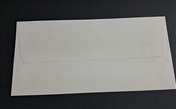 ENVELOPE LAPELA RETA 110X229  OPALINA 90G C/ 10 UN