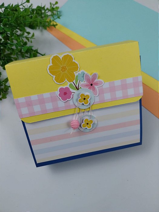 Mini fichário florido