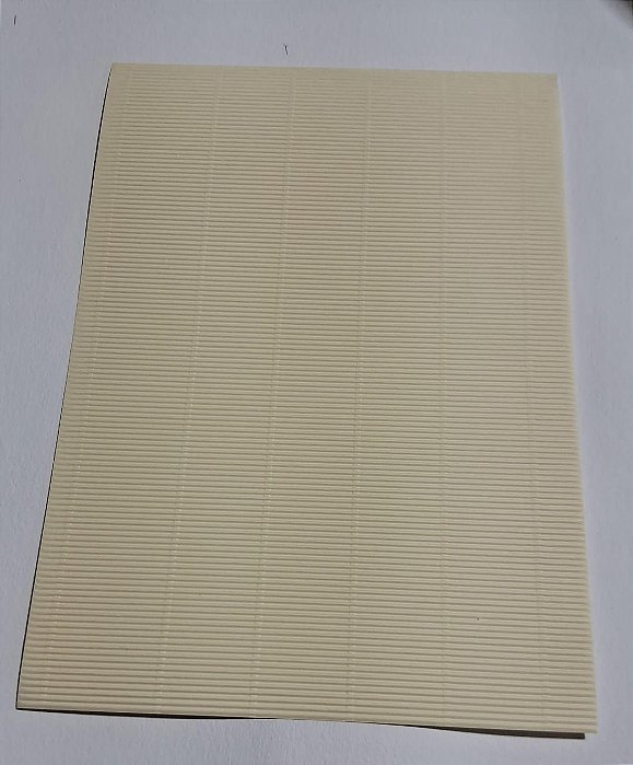 PAPEL MICROONDULADO COLOR PLUS WAVE MARFIM 180G C/ 10 FLS