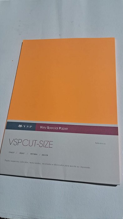 PAPEL A4 210X297 MULTIARA LARANJA 80G C/ 50 FLS