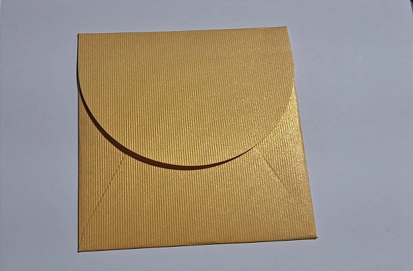 ENVELOPE CD 12,5X12,5 COLOR PLUS METAL GOLD LINEAR 250G C/ 10 UN