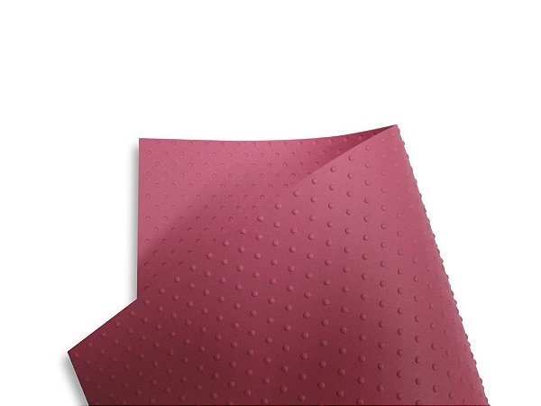 Papel Tx Realce Bolinhas Rosa 30,5x30,5cm com 5 unidades