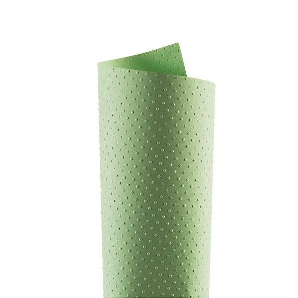 Papel Tx Realce Bolinhas Verde 30,5x30,5cm com 5 unidades