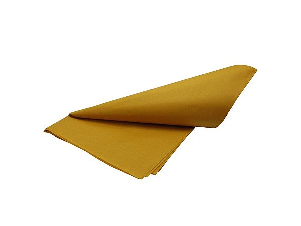 Papel de SEDA Amarelo formato 50x70cm para presente com 3 unidades