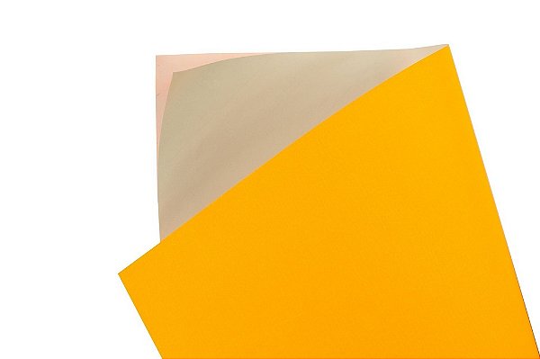 Papel Adesivo Fluor Orange 30,5x30,5cm com 5 unidades