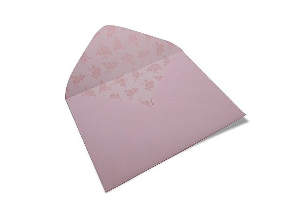 Envelopes carta Rosa Verona Decor Rosas Incolor - Lado Interno com 10 unidades