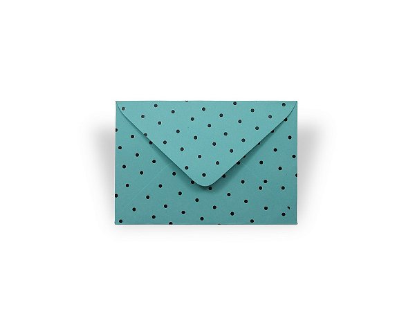 Envelopes visita Aruba Decor Bolinhas Pretas - Lado Externo com 10 unidades