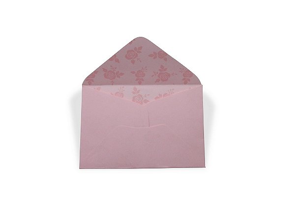 Envelopes visita Rosa Verona Decor Rosas Incolor - Lado Interno com 10 unidades