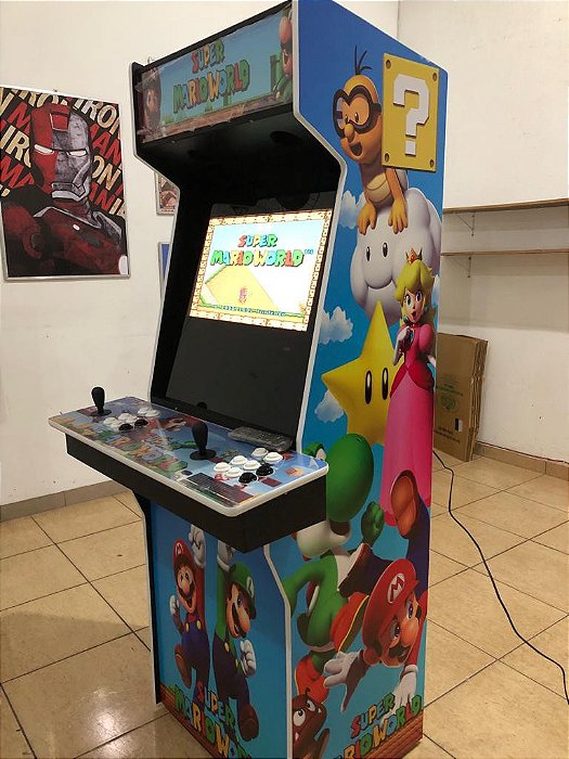 Arcade Fliperama Portátil 2 Jogadores - Super Mario - Arcade Play