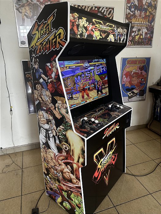 Arcade Fliperama Multijogos 32 Polegadas Slim - Street Fighter