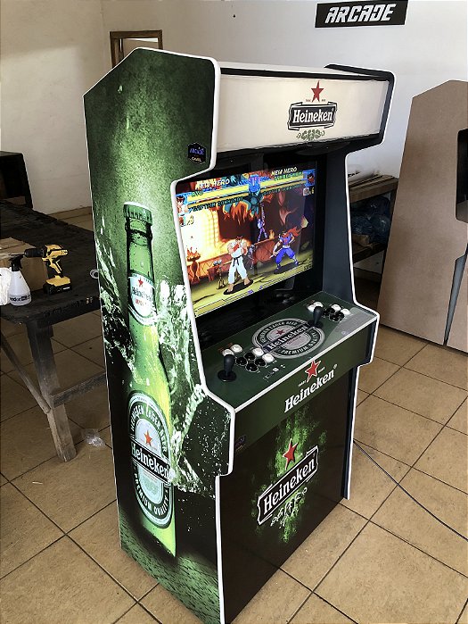 Arcade Fliperama Multijogos 32 Polegadas Slim - Heineken