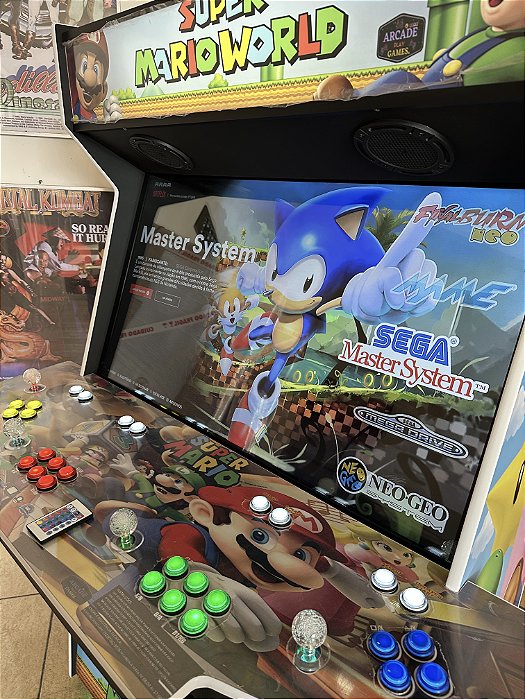 Arcade Premium Fliperama 42 Polegadas 4 Players - Super Mario