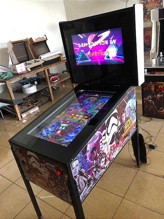 Máquina de Pinball Digital com 620 Jogos