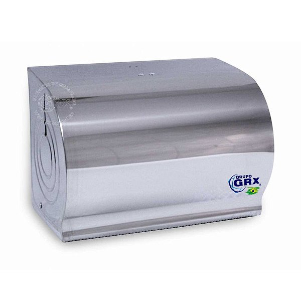 Suporte Papel Toalha Inox Polido Bobina 20 cm x 100 metros