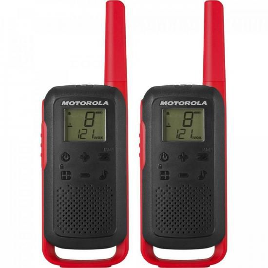 Rádio Comunicador Talkabout Motorola T210BR 32km Vermelho/Preto - PAR / 2