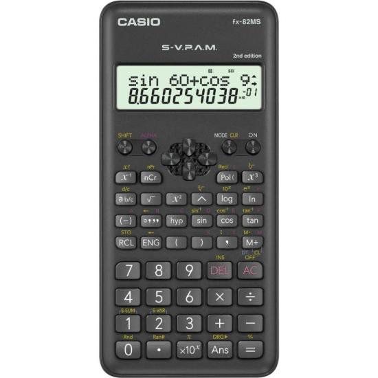 Calculadora Científica 240 Funções Preta FX-82MS-2-S4-DH Casio