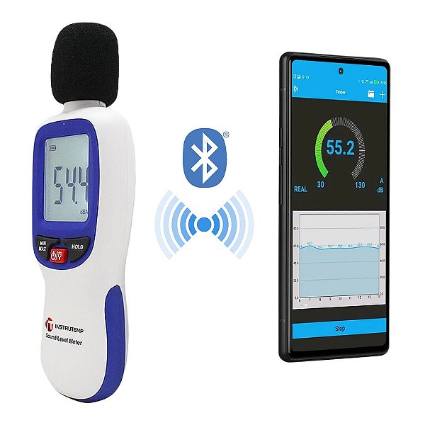 Decibelímetro Digital c/ Bluetooth | Instrutem | ITDEC3500B