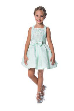 vestido petit cherie verde agua
