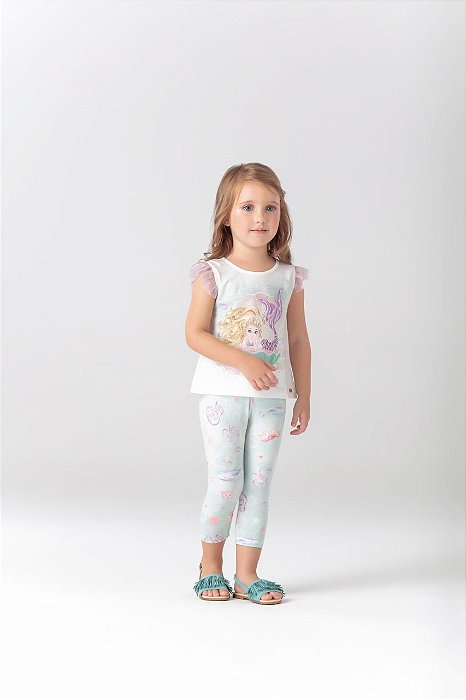 legging sereia infantil