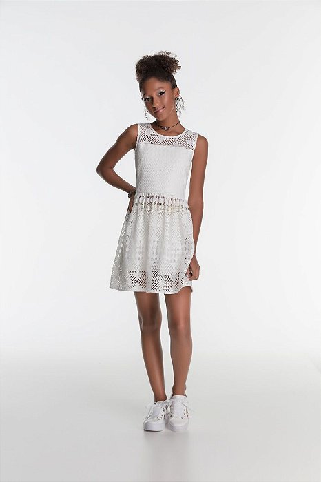 vestido de renda juvenil