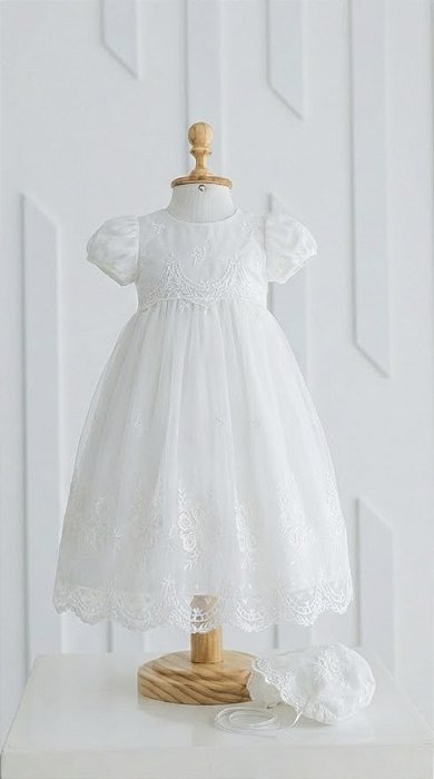 Mandrião com Touca para Batizado - Alice