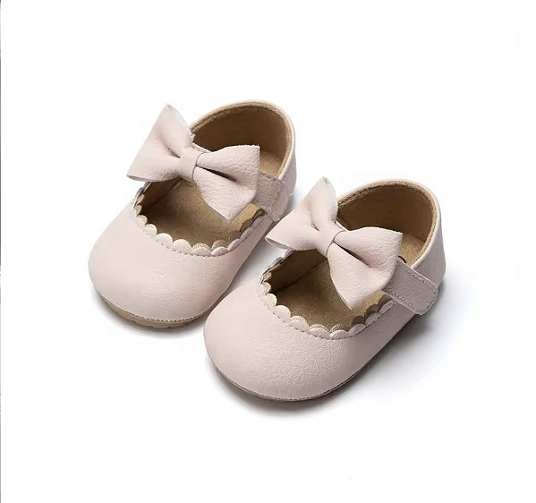 Sapatinho Infantil Rosa com Laço - Bia