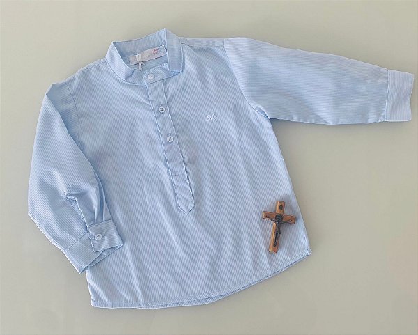 Camisa Bata Azul claro