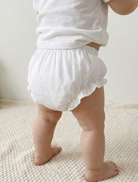 Calcinha branca de algodão para Batizado