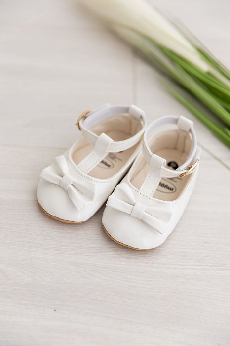Sapatilha Princesa com laço - branco