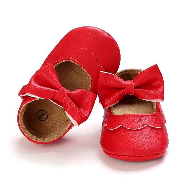 Sapatinho Vermelho com laço