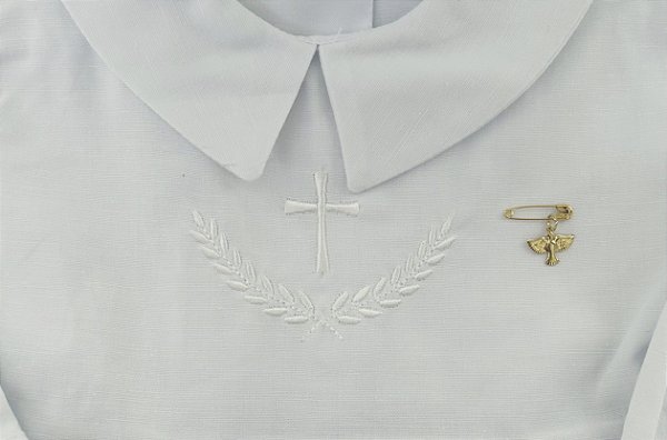 Broche com alfinete de Batismo - Espírito Santo