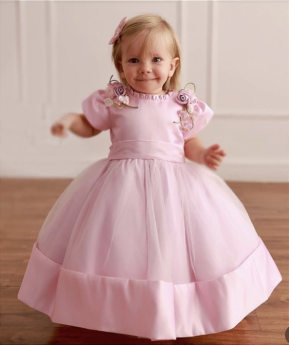 Vestido Luxo Cor-de-rosa - Luiza