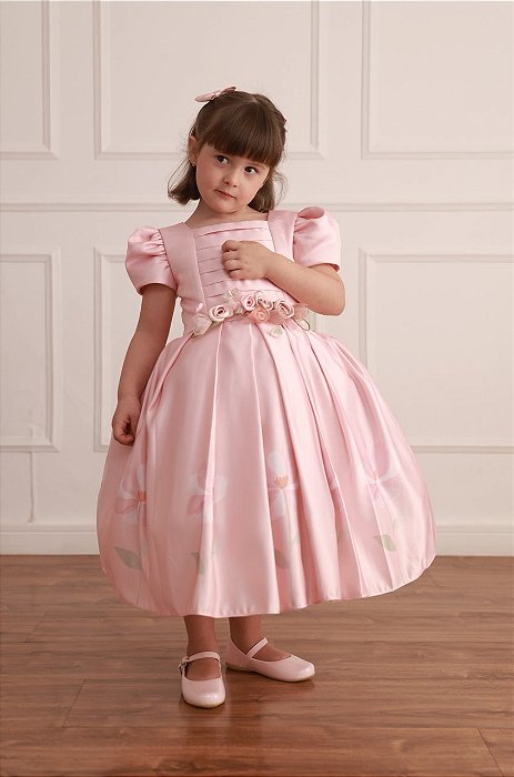 Vestido de Festa Flores Encantadas