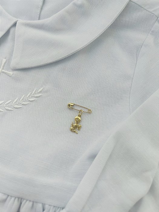Broche Alfinete para Batizado - Santo Anjo