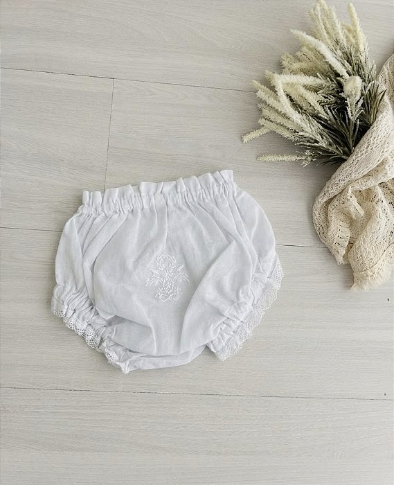 Calcinha bordada com babadinho paraíba